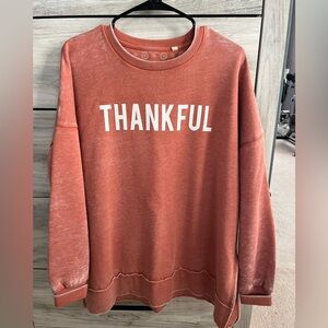Thankful Women's Rust Sweatshirt
